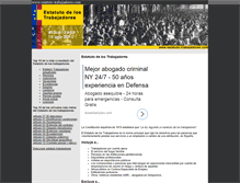 Tablet Screenshot of estatuto-trabajadores.com